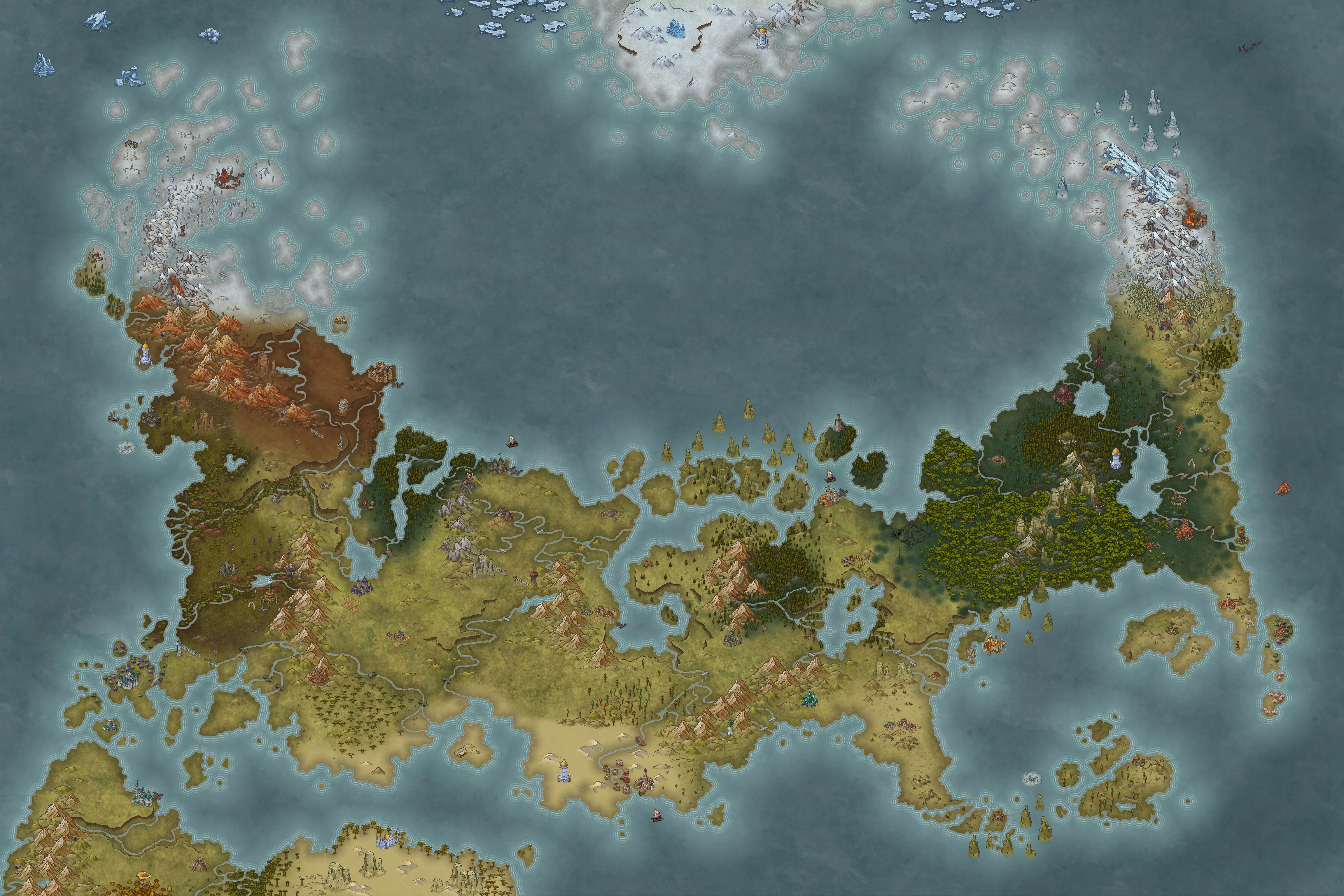 Map of the world